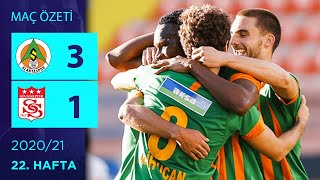 ÖZET: A. Alanyaspor 3-1 DG Sivasspor | 22. Hafta - 2020/21