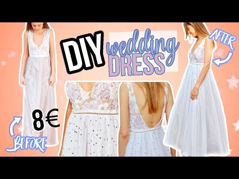 DIY Vestido de boda - Transformando un vestido de Aliexpress