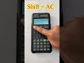 How to switch off Casio FX-991ES scientific calculator (#Shorts)