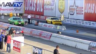 2012 Chevrolet Camaro SS vs 2011 Dodge Challenger SRT8 - 1/8 mile Episode 4