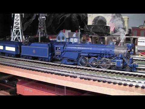 MTH Premier CNJ Blue Comet Pacific O-Gauge Steam Locomotive in True HD 