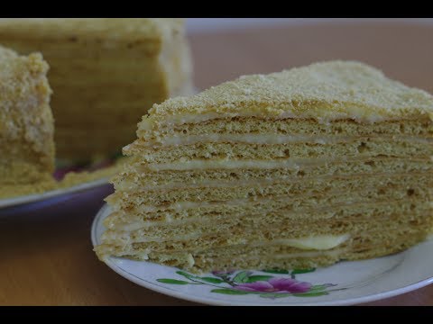 Медовый торт с мягкими коржами (Домашний кулинар) Медовый торт с мягкими коржами (Домашний кулинар)
