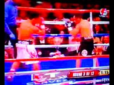 Pacquiao vs marquez II Unfinished businessthird round knockout by Pacman.