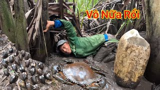 Dẩn Vợ Vào Rừng Tránh Bão Không Ngờ Bắt Được Cua To Dộp Bự Nướng Tại Chỗ