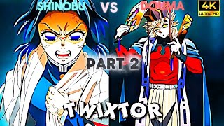 Shinobu Vs Douma Part 2Twixtor 4K Clips For Edits Demon Slayer Infinity Castle 4K Clips