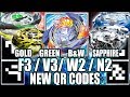 QR CODES GOLD FAFNIR, W2 P&B, V3 VERDE, N2 SAFIRA! - BEYBLADE BURST APP QR CODES