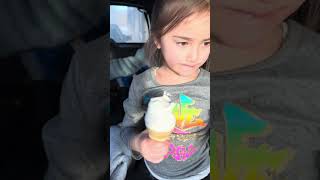 Dairy Queen Ice Cream Fun Watch Cute Girls Enjoy A Vanilla Cone Treat
