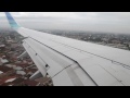 (UNRETRACTED FLAPS) Garuda Indonesia Boeing 737-800 Landing at Medan