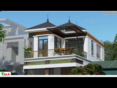 MẪU NHÀ HAI TẦNG PHONG CÁCH HIỆN ĐẠI MẶT TIỀN 6.7M ĐẸP RẠNG NGỜI TẠI THỊ TRẤN PHỐ CHÂU - HƯƠNG SƠN