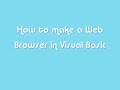 How to make a Web Browser in Visual Basic 2008