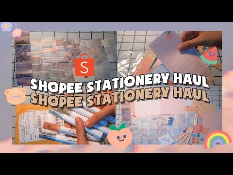 SHOPEE STATIONERY HAUL/ Unbox đồ dùng học tập, bujo (Korean style) ❤️
