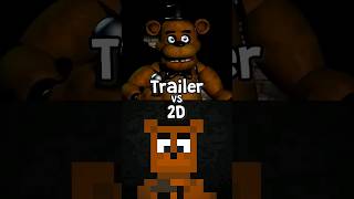 Fnaf Trailer Vs 2D Remake