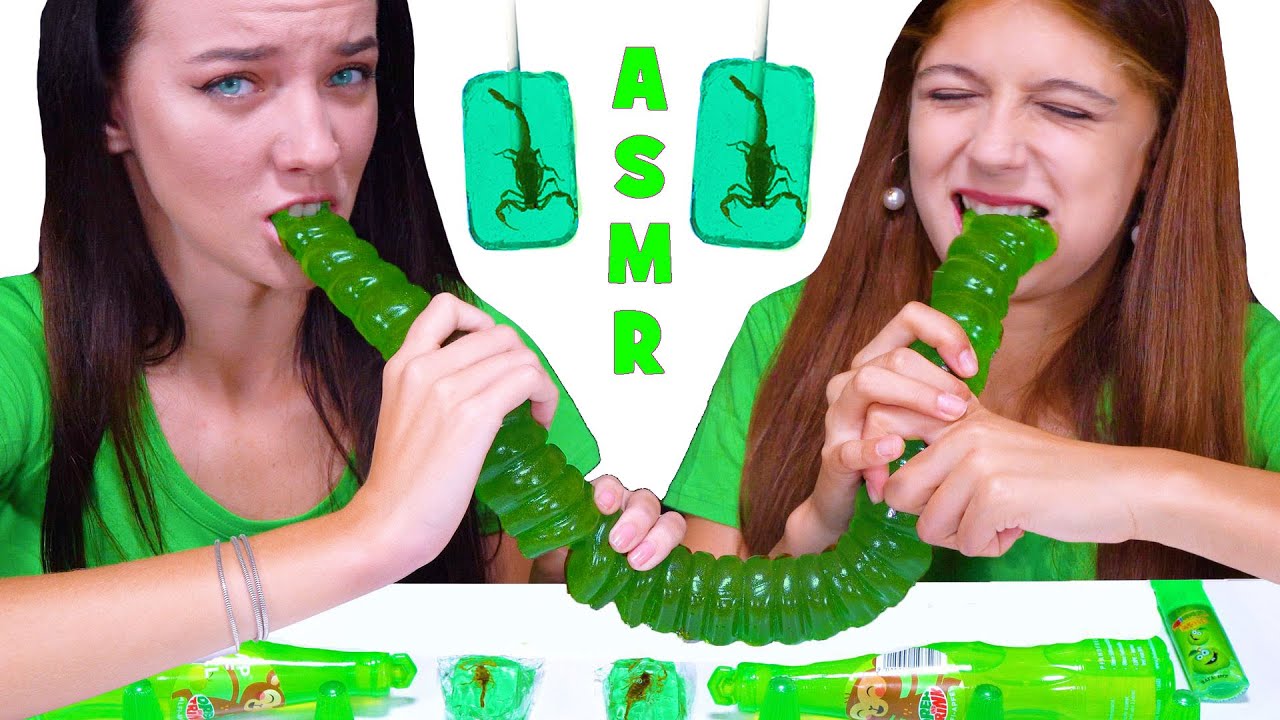 Making messy gummy worms compilation