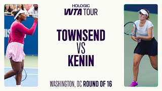 Taylor Townsend Vs. Sofia Kenin 2025 Washington Round Of 16 Wta Match Highlights