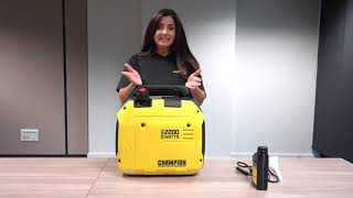 Groupe Électrogène Champion 2200 W Inverter - Proweltek - Lultra Léger Et Compact