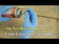 Reusing Spray Foam Cans - Tips & Tricks