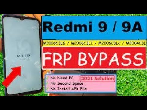Redmi 9a Frp Bypass MIUI 12.5 unlock google account lock Redmi 9a Frp Bypass MIUI 12.5 unlock google account lock