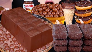 Asmr Maltesers Chocolate Cake Ice Cream Nutella Dessert Mukbang 초콜릿 먹방チョコレートアイスクリーム 咀嚼音Eating Sounds