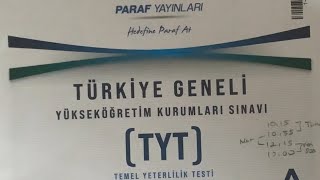 paraf türkiye geneli deneme tyt