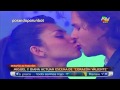 COMBATE: Beso entre Miguel Arce y Diana en el Desafio de Actuacion. Diana y Miguel, Beso 17-01-13