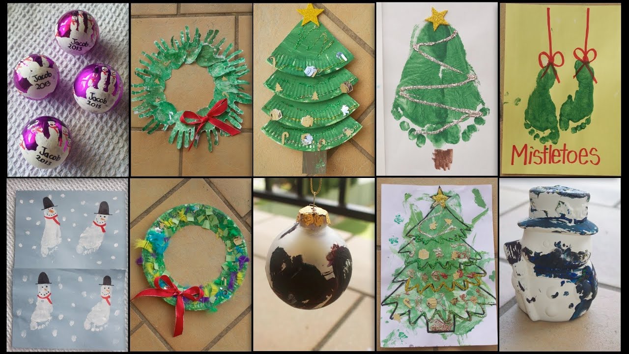 10 CHRISTMAS CRAFTS FOR TODDLERS! - YouTube
