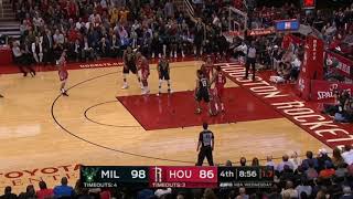 Giannis Antetokounmpo Throws The Ball At Hardens Face