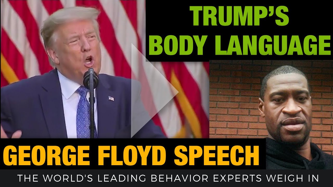 President Trump Body Language George Floyd Speech (2020)