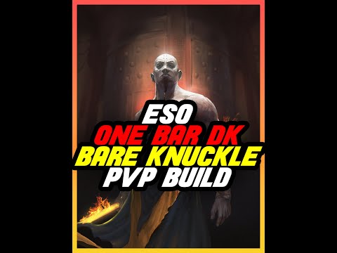 ESO Stamina Dragon Knight One Bar Fist | High Aisle |Bare Knuckle Dk Pvp Build #eso #dragonknight