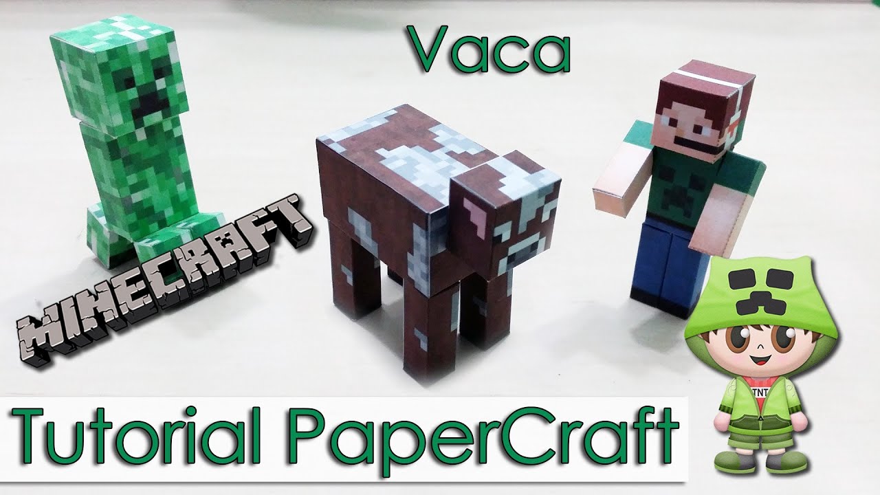 Minecraft templates papercraft  Vaca  como  download baixar  PaperCraft  minecraft downloads