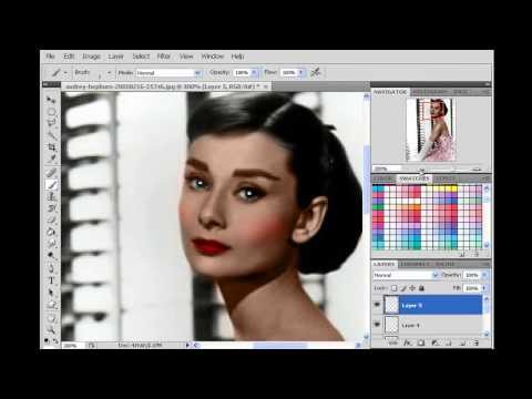 black and white photoshop tutorial. PhotoShop tutorial: coloring a