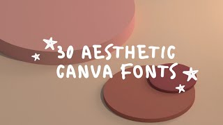 Rekomendasi Font Canva Aestetick Gratis
