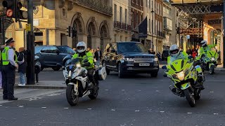 Ed By Police Blacked-Out Motorcade Heads Towards St Jamess Palace