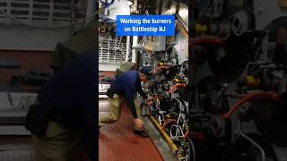 Working The Burners On Battleship Nj
