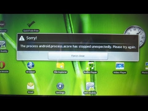 How I Fix : Android Process Acore has stopped Unexpectedly - Clean ...