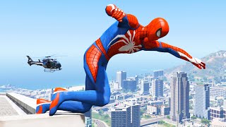 Spiderman Crazy Jumpsfalls Gta 5 Spider-Man Fails