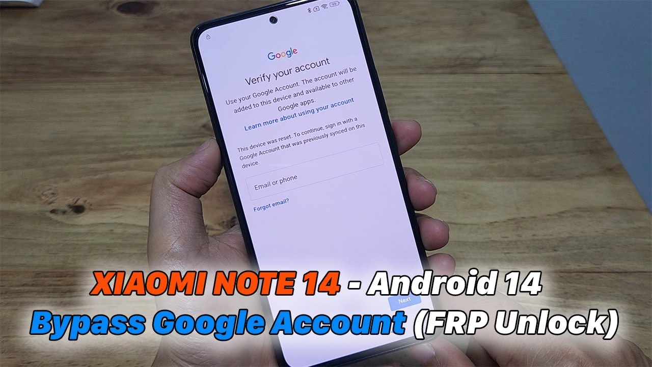XIAOMI NOTE 14 – Android 14 | Bypass Google Account (FRP XIAOMI NOTE 14 – Android 14 | Bypass Google Account (FRP