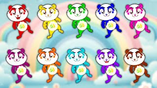Rainbow Pandas 10 Colorful Adventures - Finger Family & Nursery Rhymes For Kids