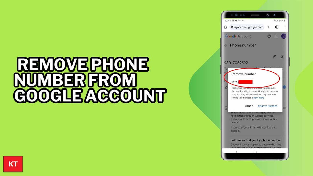 How to remove phone number from Google account using How to remove phone number from Google account using