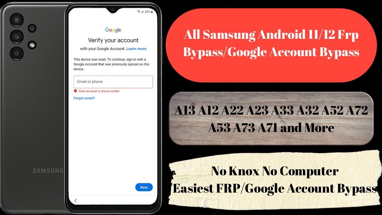 All Samsung A13 FRP Bypass Google Account Bypass Android All Samsung A13 FRP Bypass Google Account Bypass Android