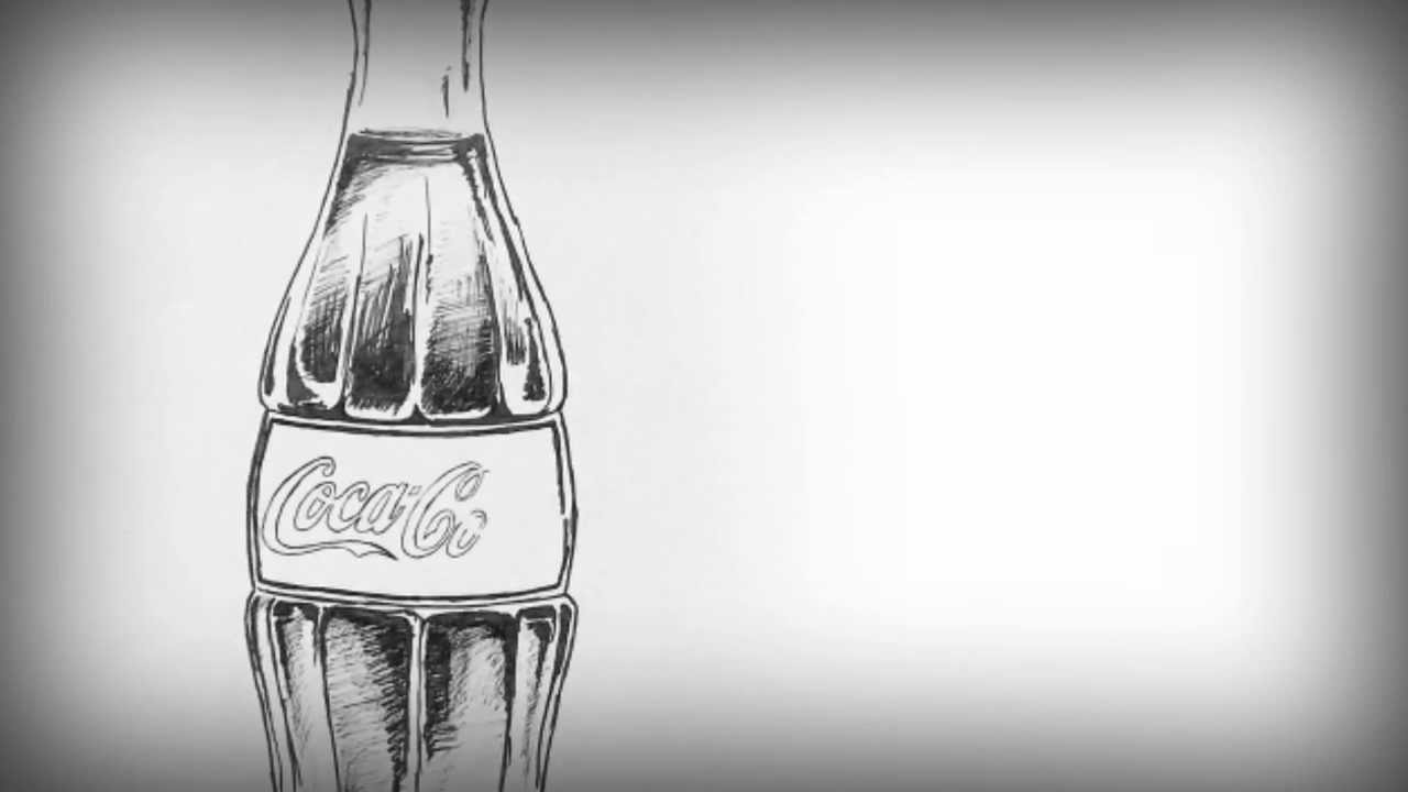 Stop motion Coca Cola drawing - YouTube