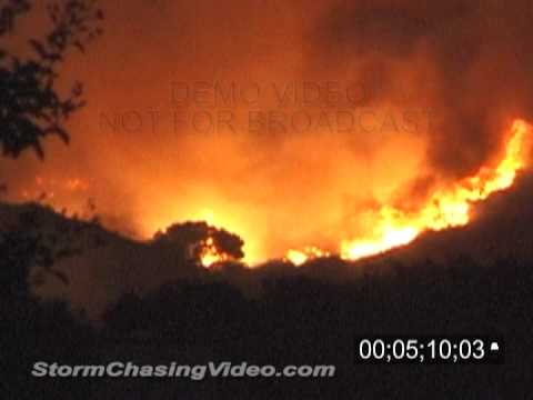 10/25/2003 - 10/27/2003 CA Wild Fires Stock Footage