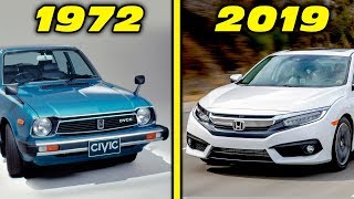Honda Civic History / Evolution (1972 - 2019) [4K]
