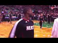 The Boston Celtics & Miami Heat take the floor