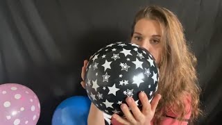 No Talking Asmr Blowing & Tapping Balloons Bubblegum