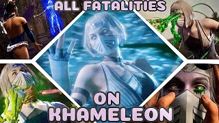 All Fatalities Performed On Khameleon - Mortal Kombat 1