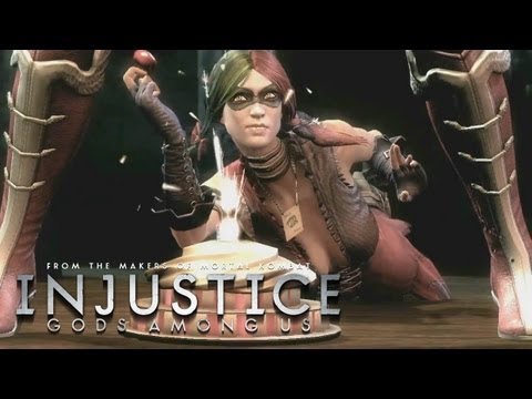 Injustice: Gods Among Us - 'Wonder Woman vs Harley Quinn Gameplay' TRUE-HD QUALITY