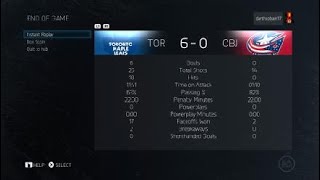 NHL® 15 regular season game #81, vs. the Columbus Blue Jackets.