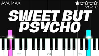 Ava Max - Sweet But Psycho Easy Piano Tutorial