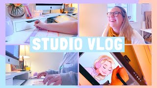 STUDIO VLOG | A Full Working Day & Drawing for Me!