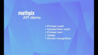 Mathpix Api Demo